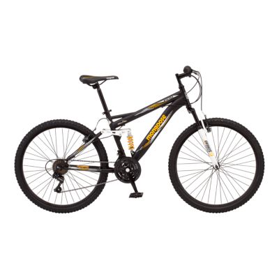 black and yellow mongoose mountain bike