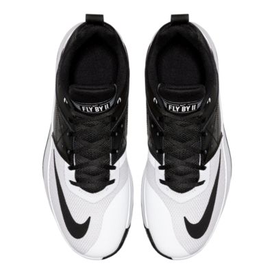 nike flyby low 2 black and white