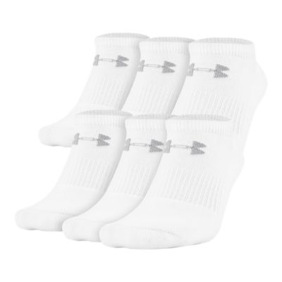 ua charged cotton 2.0 no show socks