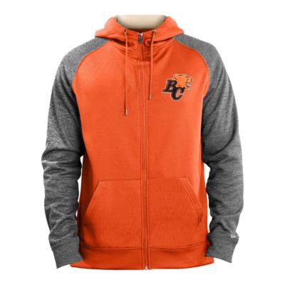 orange full zip hoodie