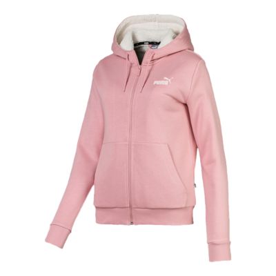 pink puma hoodie womens