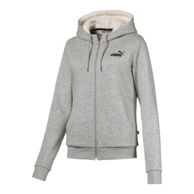 womens black sherpa hoodie