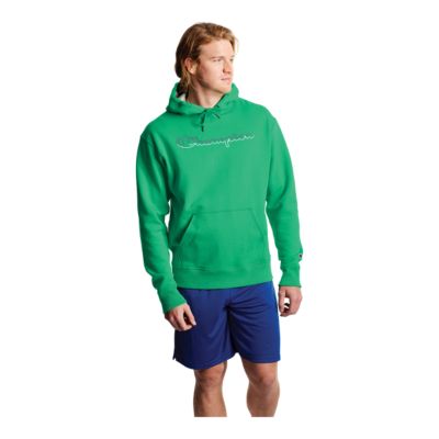 champion men's graphic powerblend fleece hood