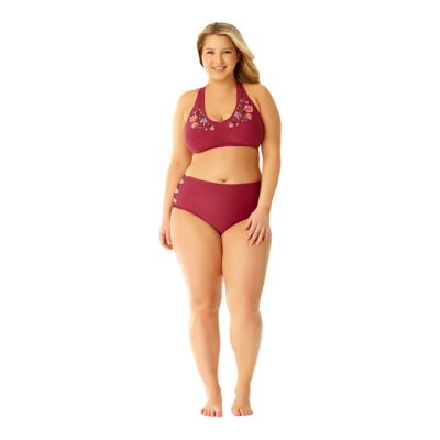 high waisted plus size bikini bottoms