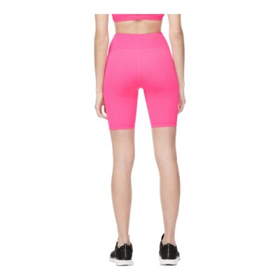 womens pink biker shorts