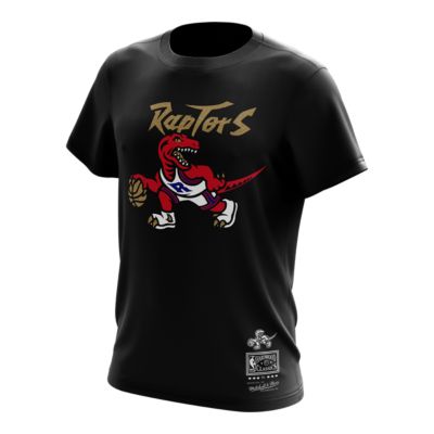 toronto raptors men's mitchell and ness gold dribble hoodie