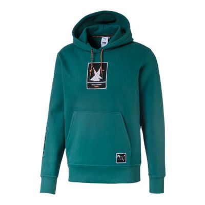 puma green hoodie