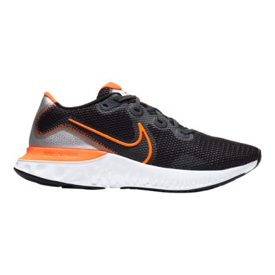 men's nike orange and black shoes