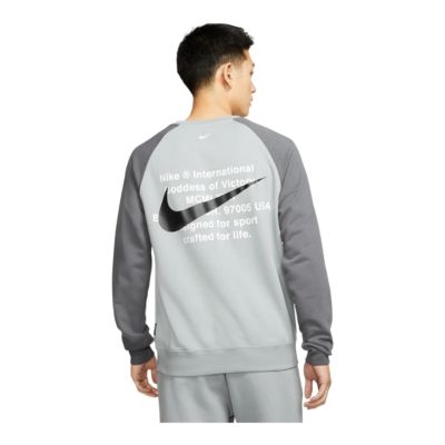 nike swoosh fleece crew sweatshirt