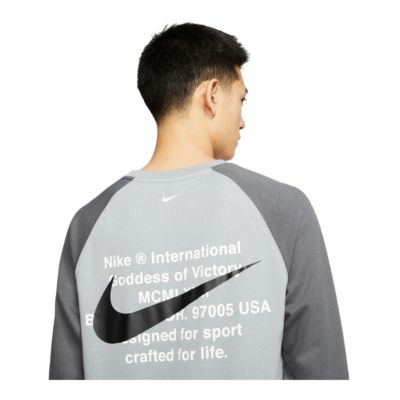 nike swoosh fleece crew sweatshirt