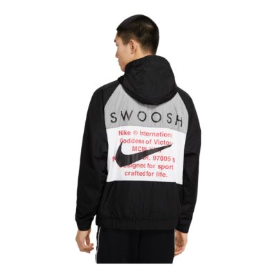 men's nike sportswear hooded woven jacket