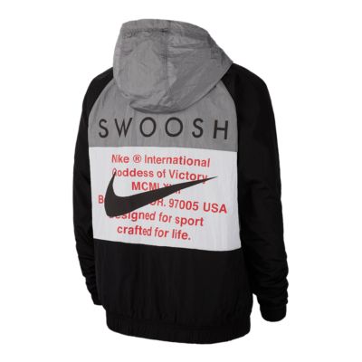 men's nike sportswear hooded woven jacket