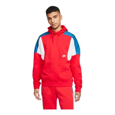 nike men's sportswear colorblocked pullover hoodie