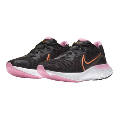 pink running shoes