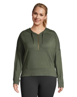 plus size full zip hoodie