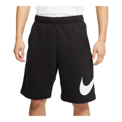 nike sportswear club fleece logo shorts