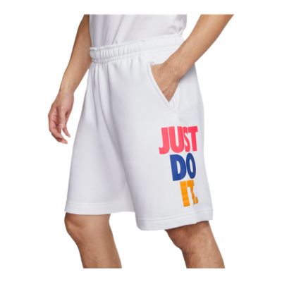 nike just do it fleece shorts