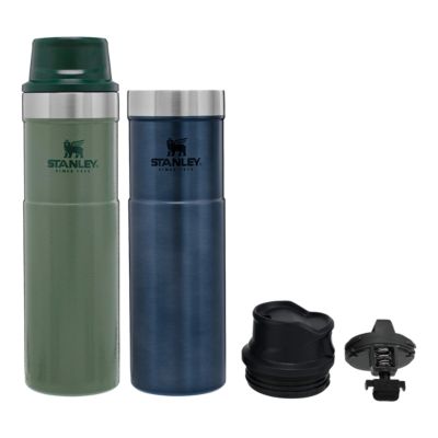 Stanley 20 Oz Classic Trigger Action Travel Mug 2 Pack Green Navy Sport Chek