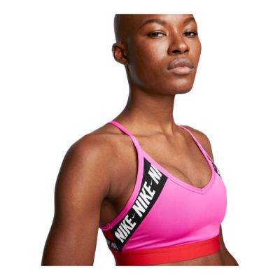 nike indy logo bra pink