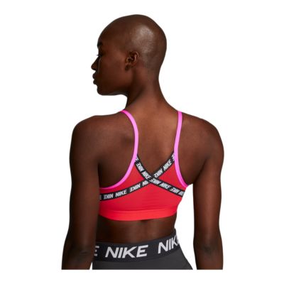 nike indy logo bra pink