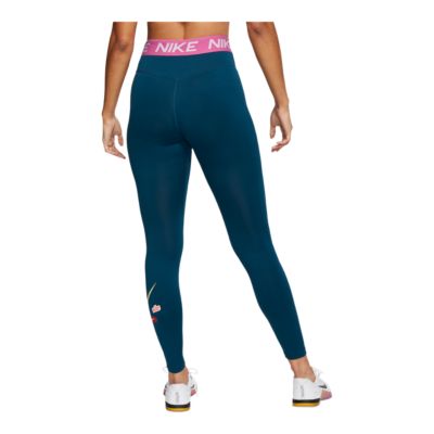 nike one tights blue