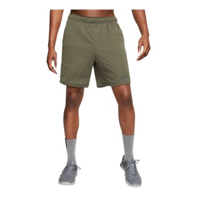 nike dri fit knit shorts mens