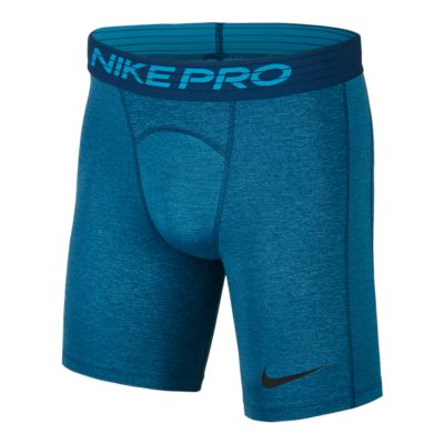 teal nike pro shorts