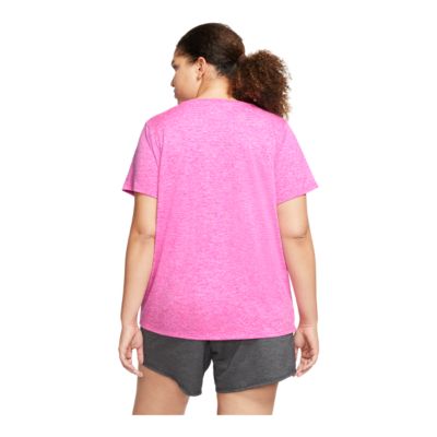 pink nike plus size shirt