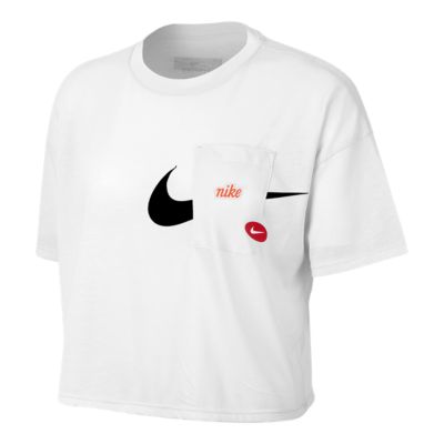 nike logo shirt womens