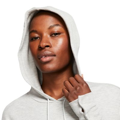nike women's cropped luxe yoga training hoodie