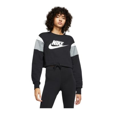 nike cropped sweatshirt