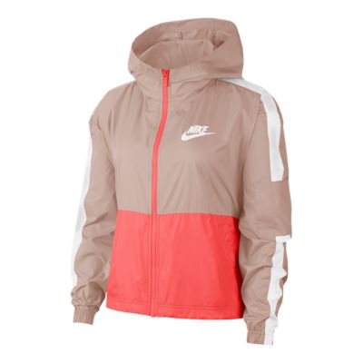 nike woven colorblock full zip jacket womens