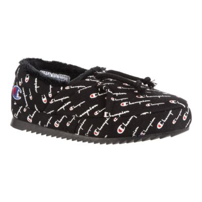 champion slippers black