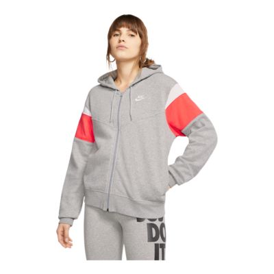 women's nike sportswear heritage fleece hoodie