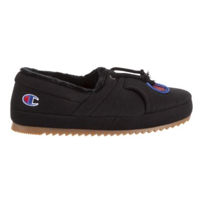 champion slippers black