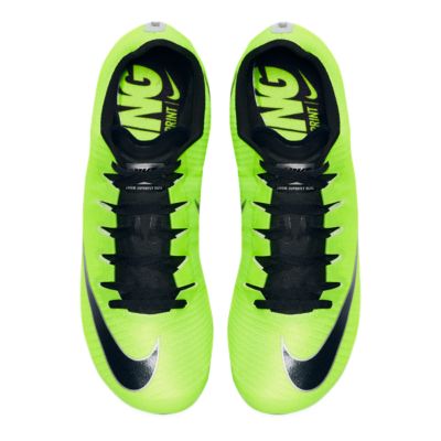 nike zoom superfly elite unisex spikes electric green
