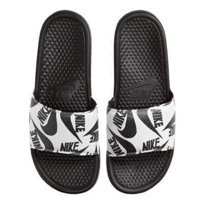 nike slides just do it print