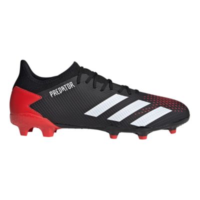 black and red adidas soccer cleats