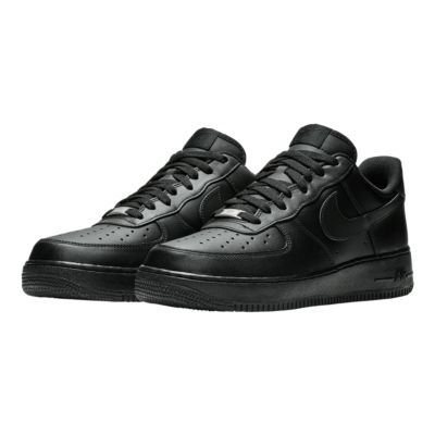 nike air force 1 black leather mens