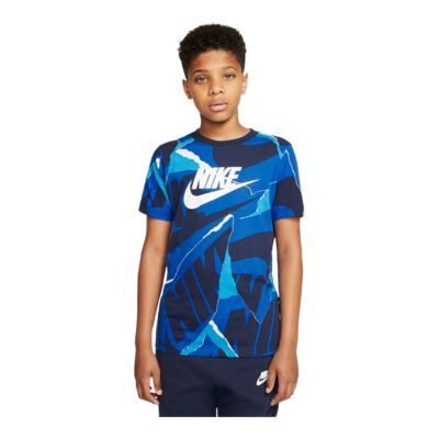 blue nike shirt boys