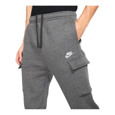 nike men's cargo pocket fleece pants