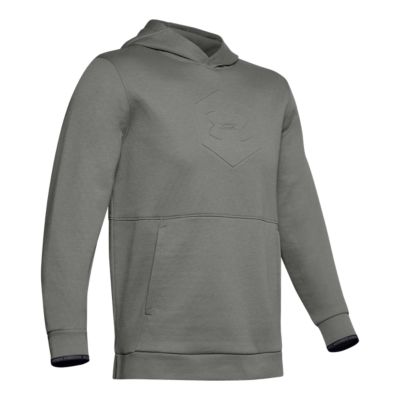 grey under armour zip up hoodie