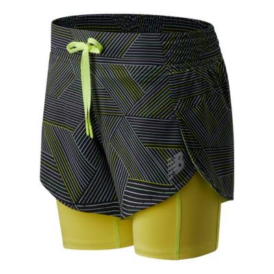 new balance women's impact 5 2 in 1 shorts