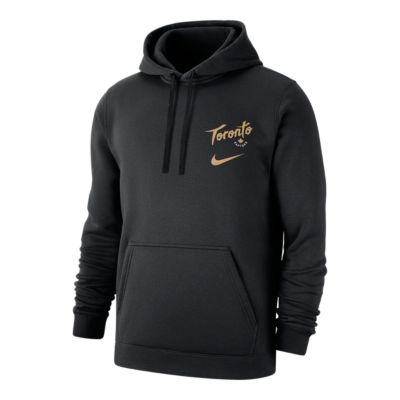 toronto raptors black and gold hoodie