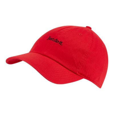 nike red and black hat