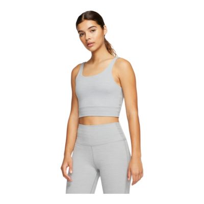 nike women's yoga luxe henley tank