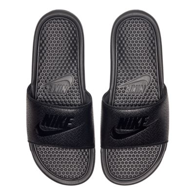 nike slippers white colour