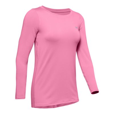 pink under armour long sleeve shirt