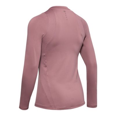 pink under armour long sleeve shirt