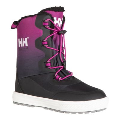 purple winter boots